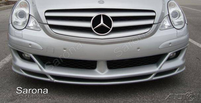Custom Mercedes R CLASS Front Bumper Add-on  SUV/SAV/Crossover Front Lip/Splitter (2005 - 2010) - $590.00 (Part #MB-004-FA)